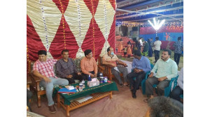 মহা নবমীতে পৌর এলাকার বিভিন্ন মন্ডপ পরিদর্শন করলেন সামিউল হক লিটন