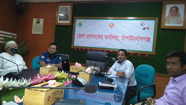 চাঁপাইনবাবগঞ্জে রবীন্দ্র-নজরুল জন্মজয়ন্তী উপলক্ষে প্রস্তুতি সভা