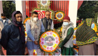 শহীদ দিবস ও আন্তর্জাতিক মাতৃভাষা দিবসে বাউবি চাঁপাইনবাবগঞ্জ উপ-আঞ্চলিক কেন্দ্রের শ্রদ্ধাঞ্জলি