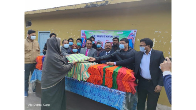 চাঁপাইনবাবগঞ্জে বিএমএ’র শীতবস্ত্র বিতরণ