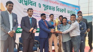 জেলা পর্যায়ে শেখ কামাল এ্যাথলেটিকস প্রতিযোগিতার পুরস্কার বিতরণ