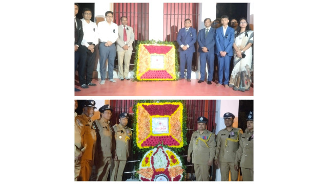 চাঁপাইনবাগঞ্জে একুশের প্রথম প্রহরে ভাষা শহীদদের প্রতি শ্রদ্ধা নিবেদন