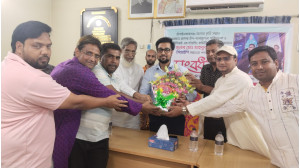 সিআইপি  মাহবুব আলমকে সোনামসজিদ আমদানী রপ্তানিকারক গ্রুপের সংবর্ধনা