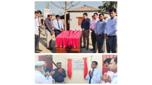চাঁপাইনবাবগঞ্জে বাবুডাইং  আশ্রয়ণ প্রকল্প এলাকায়  রাস্তা ও কমিউনিটি সেন্টারের উদ্বোধন 