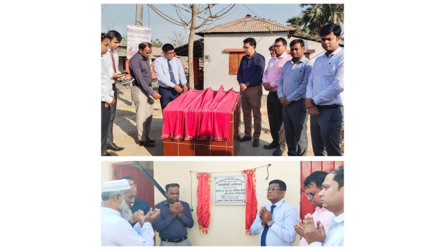 চাঁপাইনবাবগঞ্জে বাবুডাইং আশ্রয়ণ প্রকল্প এলাকায় রাস্তা ও কমিউনিটি সেন্টারের উদ্বোধন