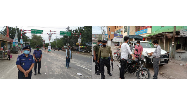 কঠোর লকডাউনের ২য় দিন মাঠে কাজ করে চলেছে ১২টি মোবাইল কোর্ট