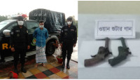 চাঁপাইনবাবগঞ্জের ভোলাহাট থেকে ২টি ওয়ান শুটারগানসহ ১জন গ্রেফতার