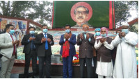 চাঁপাইনবাবগঞ্জ সদর উপজেলায় বঙ্গবন্ধুর ম্যুরাল এর উদ্বোধন 