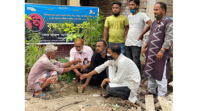 জাতীয় শোক দিবস উপলক্ষে চরমোহনপুর সরকারি প্রাথমিক বিদ্যালয়ে বৃক্ষরোপন ও দোয়া মাহফিল