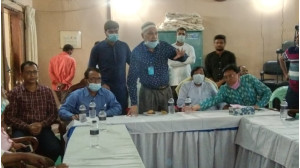 চাঁপাইনবাবগঞ্জ পৌর আওয়ামী লীগের ১৫টি ওয়ার্ডের সভাপতি-সম্পাদকের সাথে জেলা সভাপতি মইনুদ্দিন মণ্ডলের মতবিনিময় 