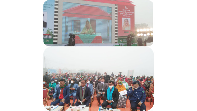 চাঁপাইনবাবগঞ্জে স্থায়ী ঠিকানা পেলেন ১৩১৯ টি ভূমিহীন ও গৃহহীন পরিবার