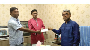 নামোশংকরবাটী উচ্চ বিদ্যালয়কে আর্থিক সহায়তা দিলেন কৃষিবিদ কামরুল আরেফিন বুলু
