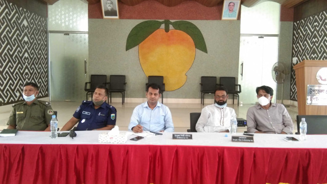 দুর্গাপুজা উপলক্ষে সদর উপজেলায় মতবিনিময়