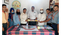বাংলাদেশ স্কাউটসের এএলটি হওয়ায় সংবর্ধনা
