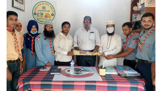 বাংলাদেশ স্কাউটসের এএলটি হওয়ায় সংবর্ধনা