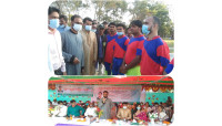 চাঁপাইনবাবগঞ্জে  বীরশ্রেষ্ঠ শহীদ ক্যাপ্টেন মহিউদ্দীন জাহাঙ্গীর আন্ত ইউনিয়ন ফুটবল টুর্নামেন্টের উদ্বোধন