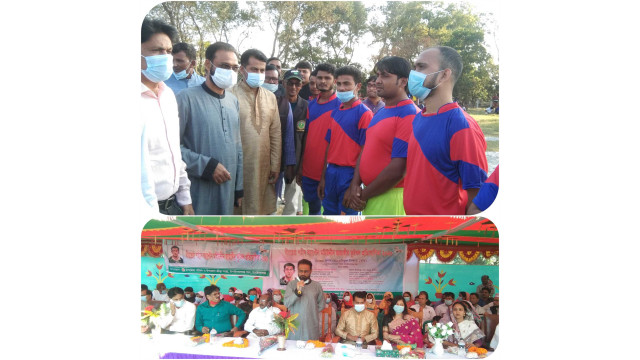 চাঁপাইনবাবগঞ্জে বীরশ্রেষ্ঠ শহীদ ক্যাপ্টেন মহিউদ্দীন জাহাঙ্গীর আন্ত ইউনিয়ন ফুটবল টুর্নামেন্টের উদ্বোধন