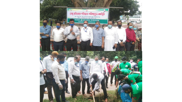 ডেঙ্গু প্রতিরোধে চাঁপাইনবাবগঞ্জ জেলা প্রশাসনের পরিষ্কার পরিচ্ছন্নতা অভিযান