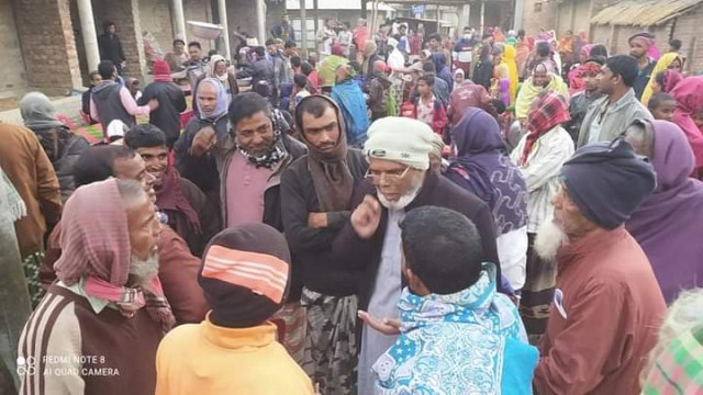 ধাইনগর ইউনিয়নে চেয়ারম্যান পদে মনোনয়ন প্রত্যাশী মতিউর রহমানের উঠান বৈঠক