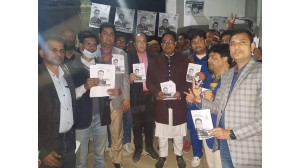 শিবগঞ্জ পৌর নির্বাচনে নৌকার পক্ষে জেলা যুবলীগের গণসংযোগ