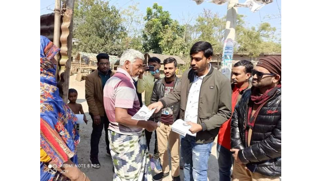শিবগঞ্জ পৌরসভা নির্বাচনে জেলা আওয়ামী লীগের দপ্তর সম্পাদক আরিফুর রেজা ইমনের গণসংযোগ