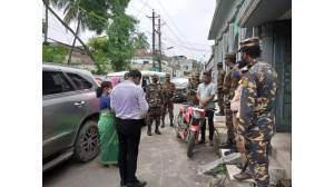 চাঁপাইনবাবগঞ্জে  কঠোর লকডাউনের  তৃতীয় দিনে ৮৬ মামলায় ৪২৮৫০ টাকা জরিমানা