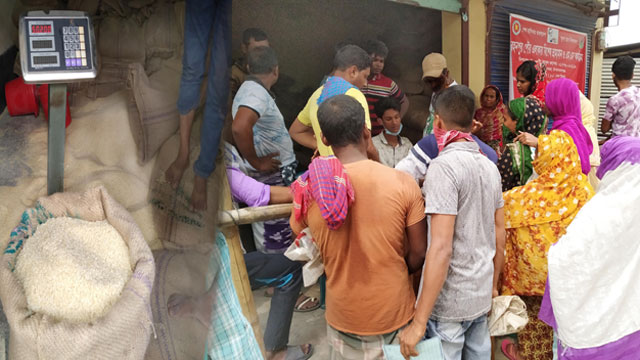 গোমস্তাপুরে খাদ্য বান্ধব কর্মসূচীতে নিম্নমানের চাল বিতরনের অভিযোগ