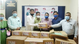 জেলা সদর হাসপাতালে   চিকিৎসা সামগ্রী দিলেন আ.লীগ নেত্রী জারা মাহবুব