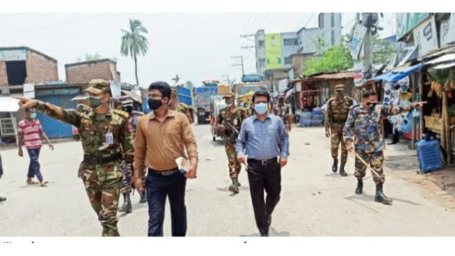 লকডাউনের ৬ষ্ঠ দিনে চাঁপাইনবাবগঞ্জে ৫৩ মামলায় জরিমানা ৩৯৭৫০ টাকা