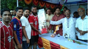 শহীদ শেখ রাসেল স্মৃতি  মিনি ফুটবল টুর্নামেন্টের ফাইনোলে রাজশাহী ফুটবল দল চ্যাম্পিয়ান 