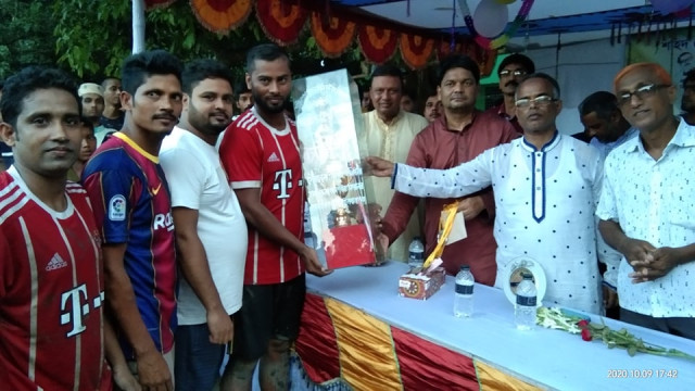 শহীদ শেখ রাসেল স্মৃতি মিনি ফুটবল টুর্নামেন্টের ফাইনোলে রাজশাহী ফুটবল দল চ্যাম্পিয়ান