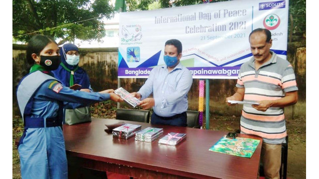 চাঁপাইনবাবগঞ্জে আন্তর্জাতিক শান্তি দিবস পালন করল শিক্ষার্থীরা