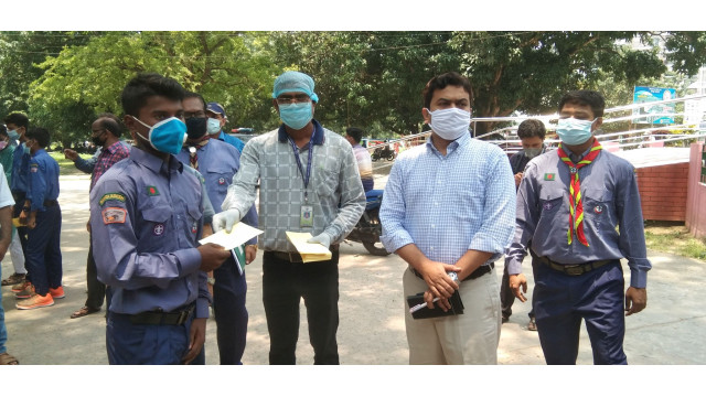 করোনায় ক্ষতিগ্রস্থ ৫৫ জন স্কাউটকে আর্থিক সহায়তা দিল জাগরনী চক্র