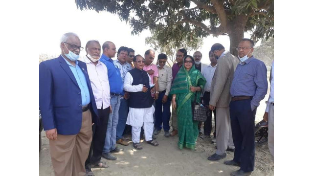 প্রধানমন্ত্রী প্রতিশ্রুত পর্যটন কেন্দ্রের নির্মাণ কাজ পরিদর্শনে আব্দুল ওদুদ ও জেসি এমপি