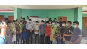 শেখ কামালের জন্মদিনে চাঁপাইনবাবগঞ্জ ছাত্রলীগের বৃক্ষরোপন কর্মসূচি