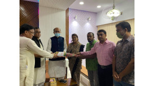 কেন্দ্রীয় সভাপতি ও সম্পাদককে সদর উপজেলা কৃষক লীগের ফুলেল শুভেচ্ছা