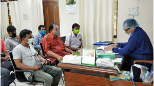 ভোলাহাটে বিজ্ঞান ও প্রযুক্তি মেলা উপলক্ষে ইউএনও’র মতবিনিময়